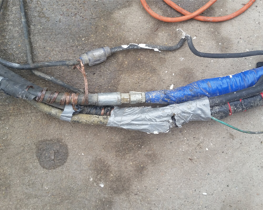 damaged spf hose