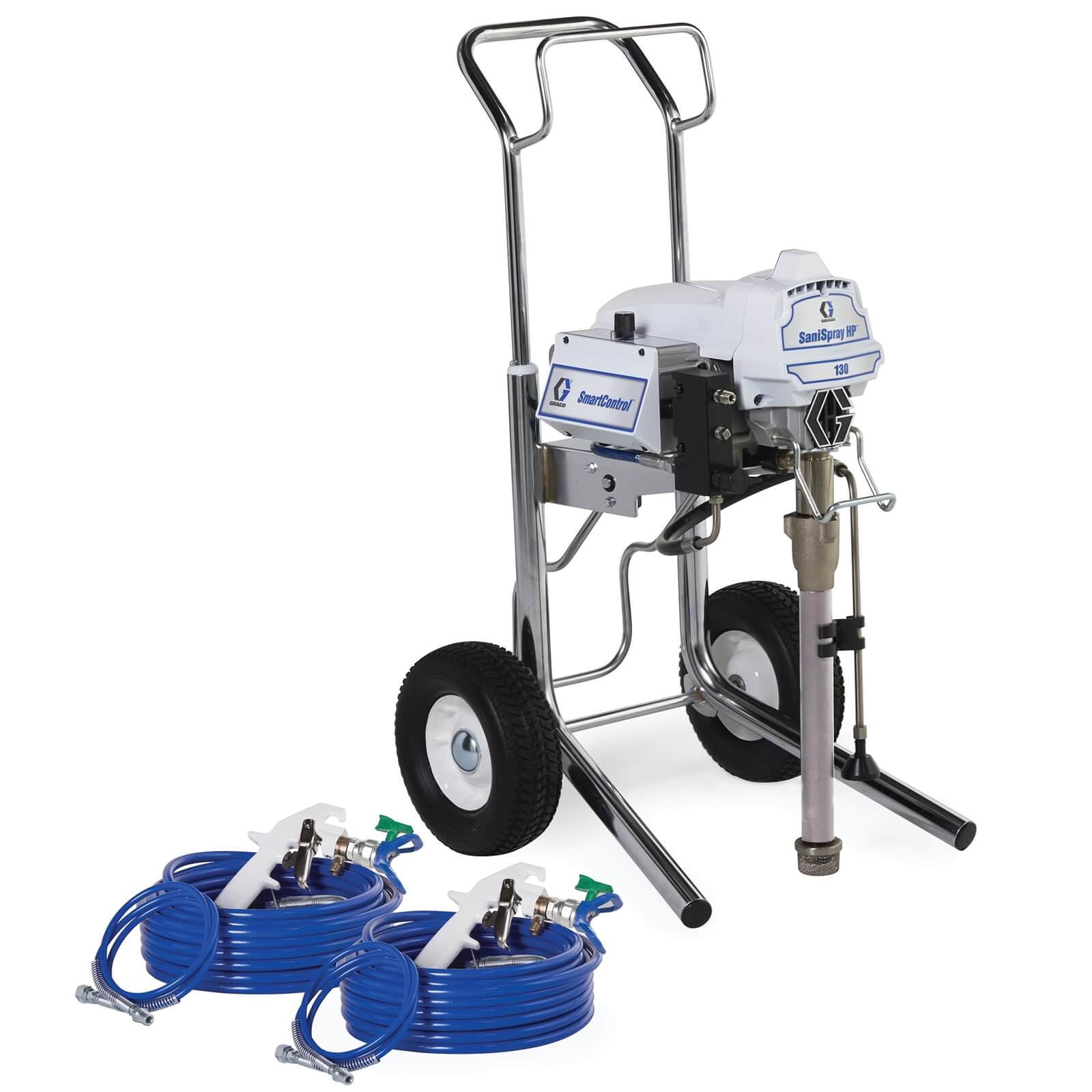 Airless disinfectant sprayer SaniSpray HP 130 2-gun cart sprayer