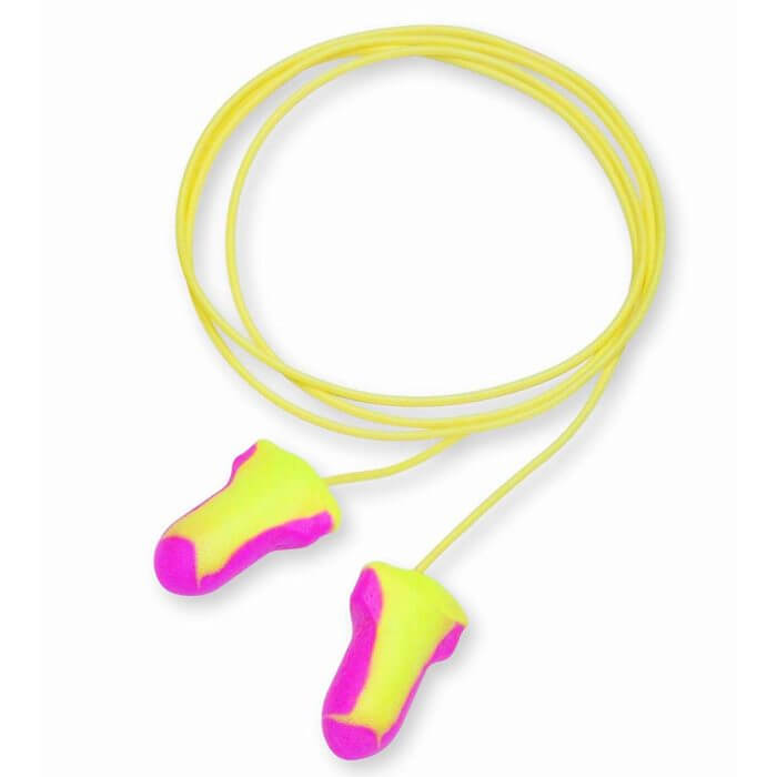 yellow corded ear plugs