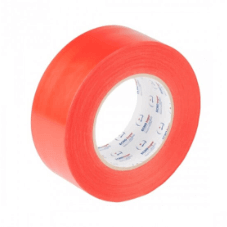 Roll of bright orange-red polyethylene tape