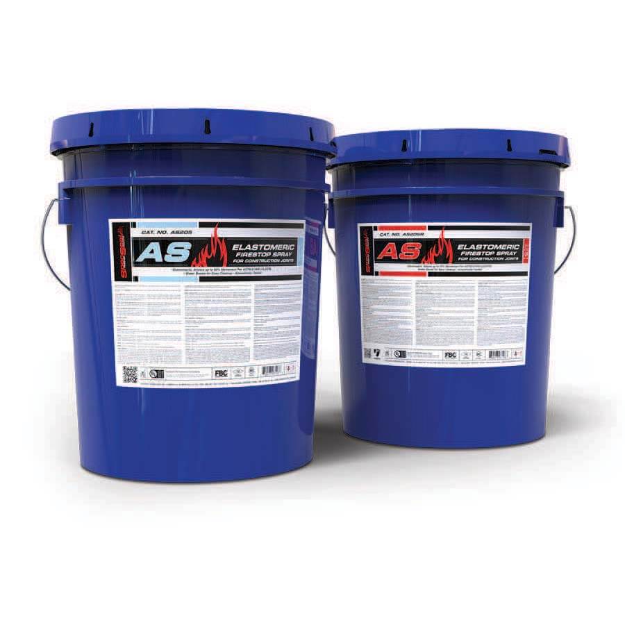 Two blue Elstomeric Spray buckets