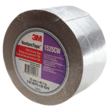 Roll of silver covered facing tape