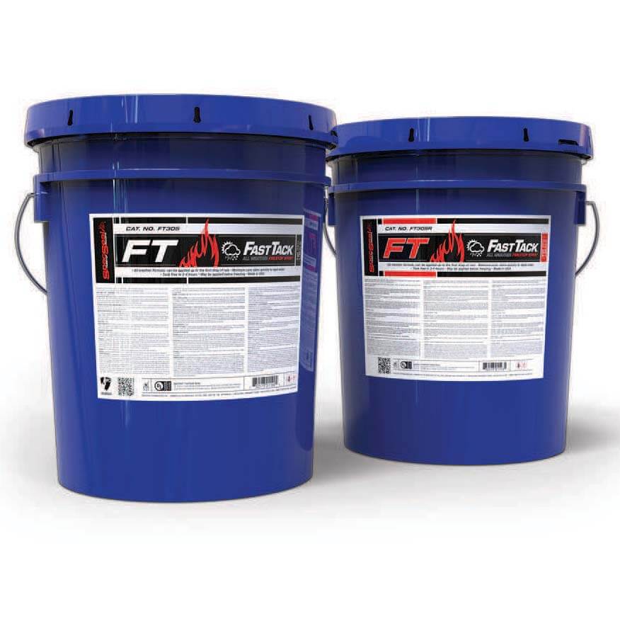 Two blue buckets of FastTack