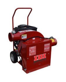 GV 180 IDI gas vacuum with red letters and red paint