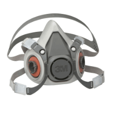 Grey half face respirator mask