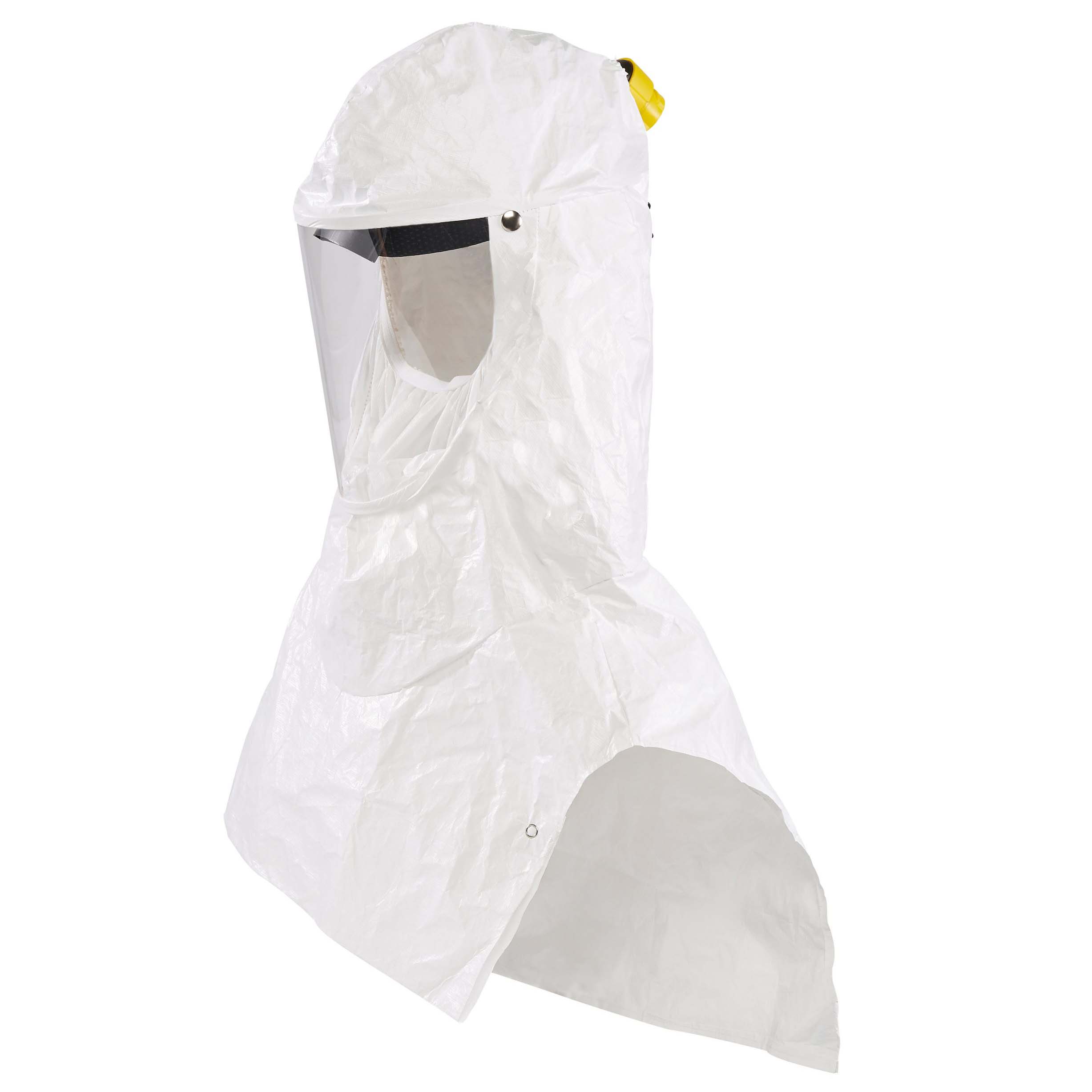 White protective head covering