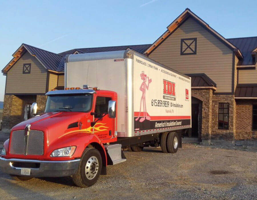 IDI truck parked outside of IDI Nashville branch