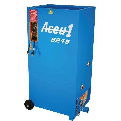 Accu1 9218 portable cellulose blower with blue paint