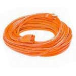 Coil of orange extension cord