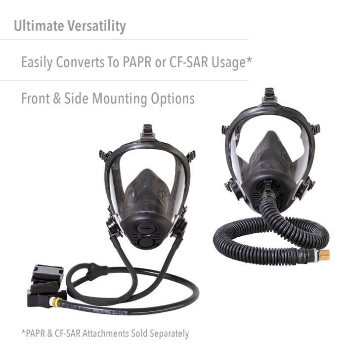 respirator masks with attachments