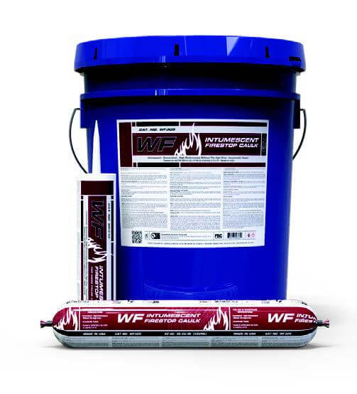 Intumescent Firestop Caulk in 5 gallon bucket and tube