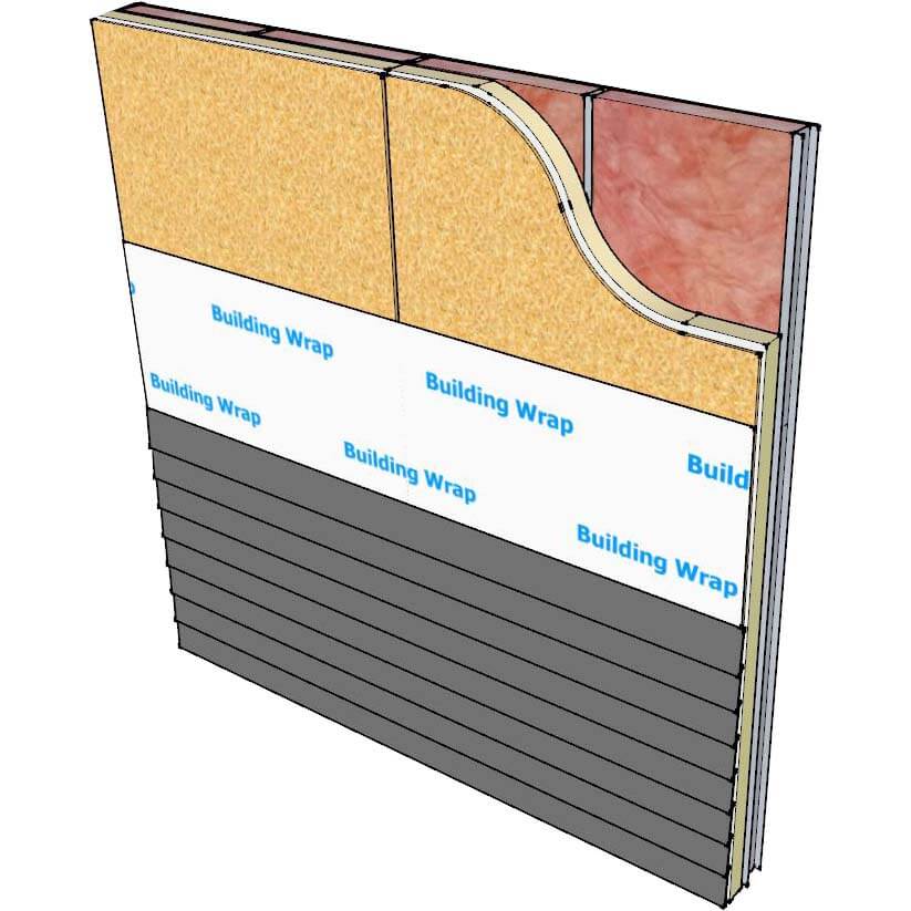 diagram of ECOMAXci thermal insulation board