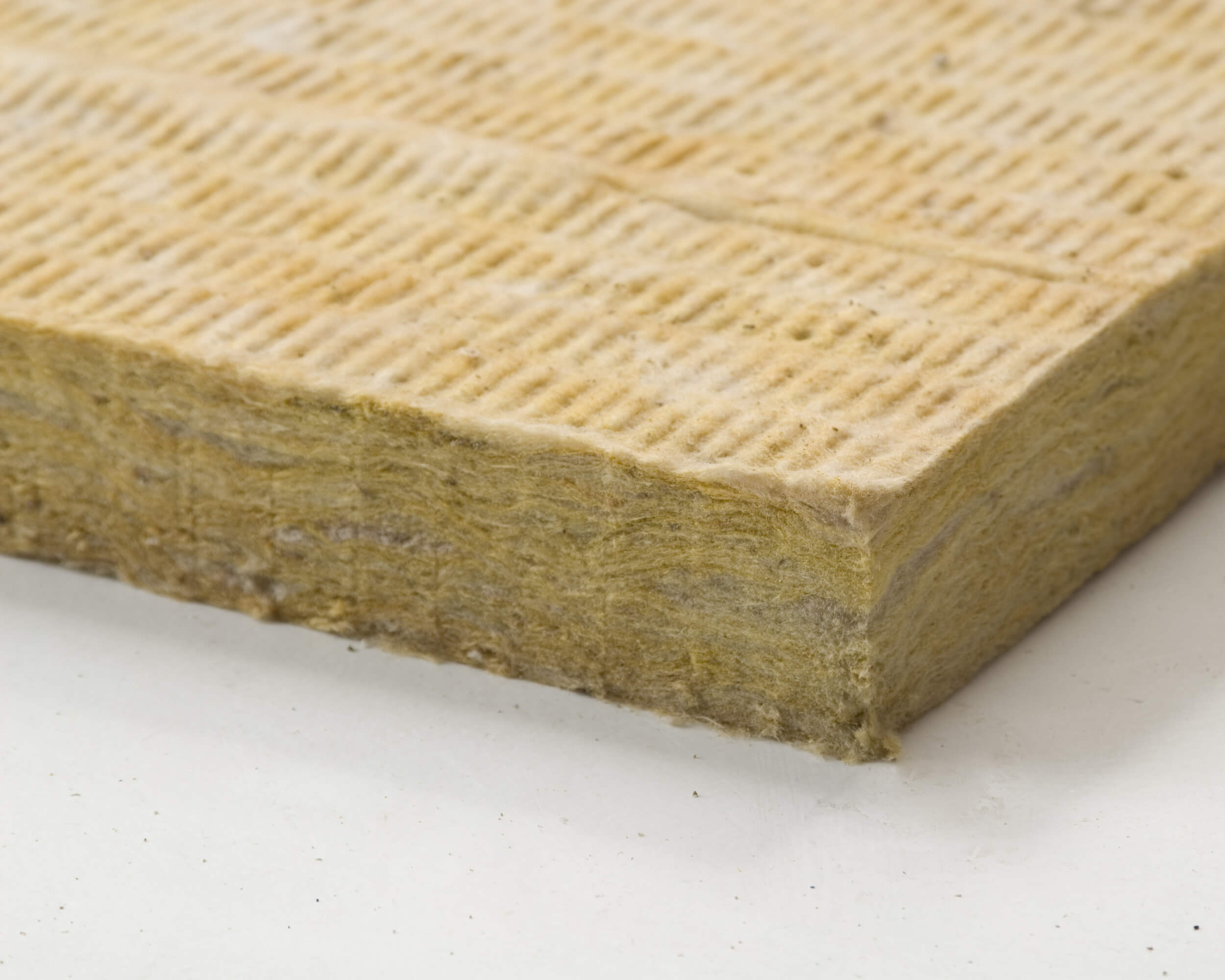 close up of corner of Thermafiber mineral wool