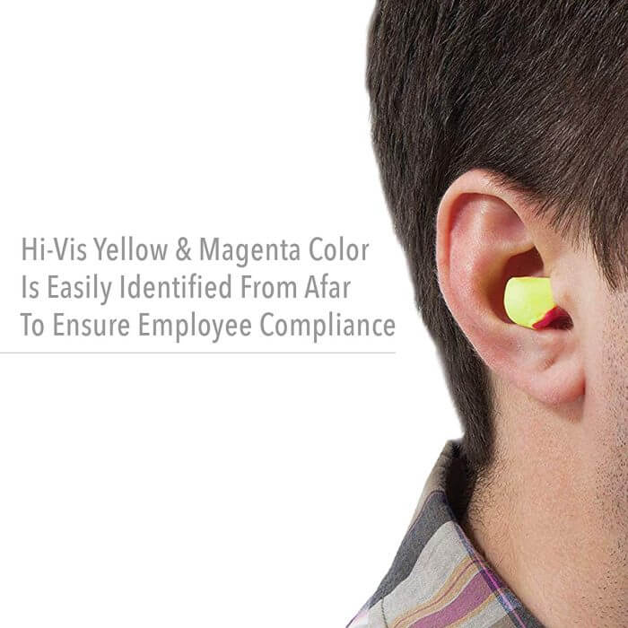 ear plug inside man's ear