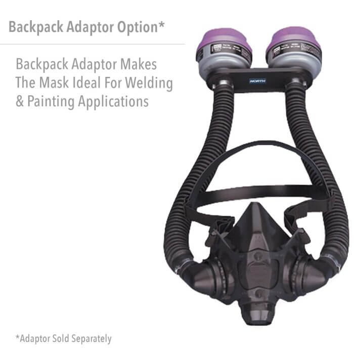 backpack adapter for mask with cartridges