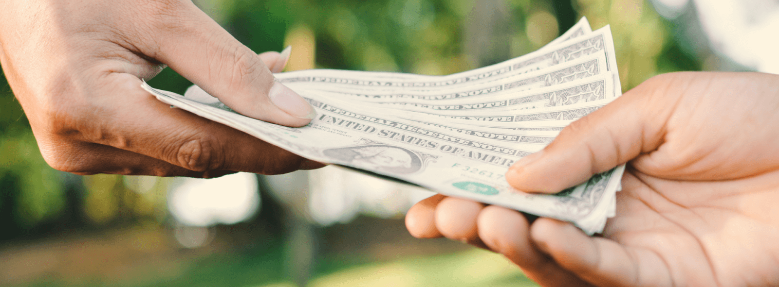 Handling money